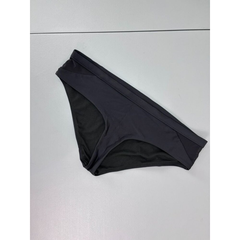 Prana women's small black low rise bikini bottoms‎ swimwear beach summer